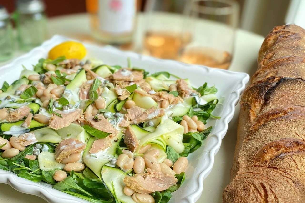 Tuna & Zucchini Ribbon Salad
